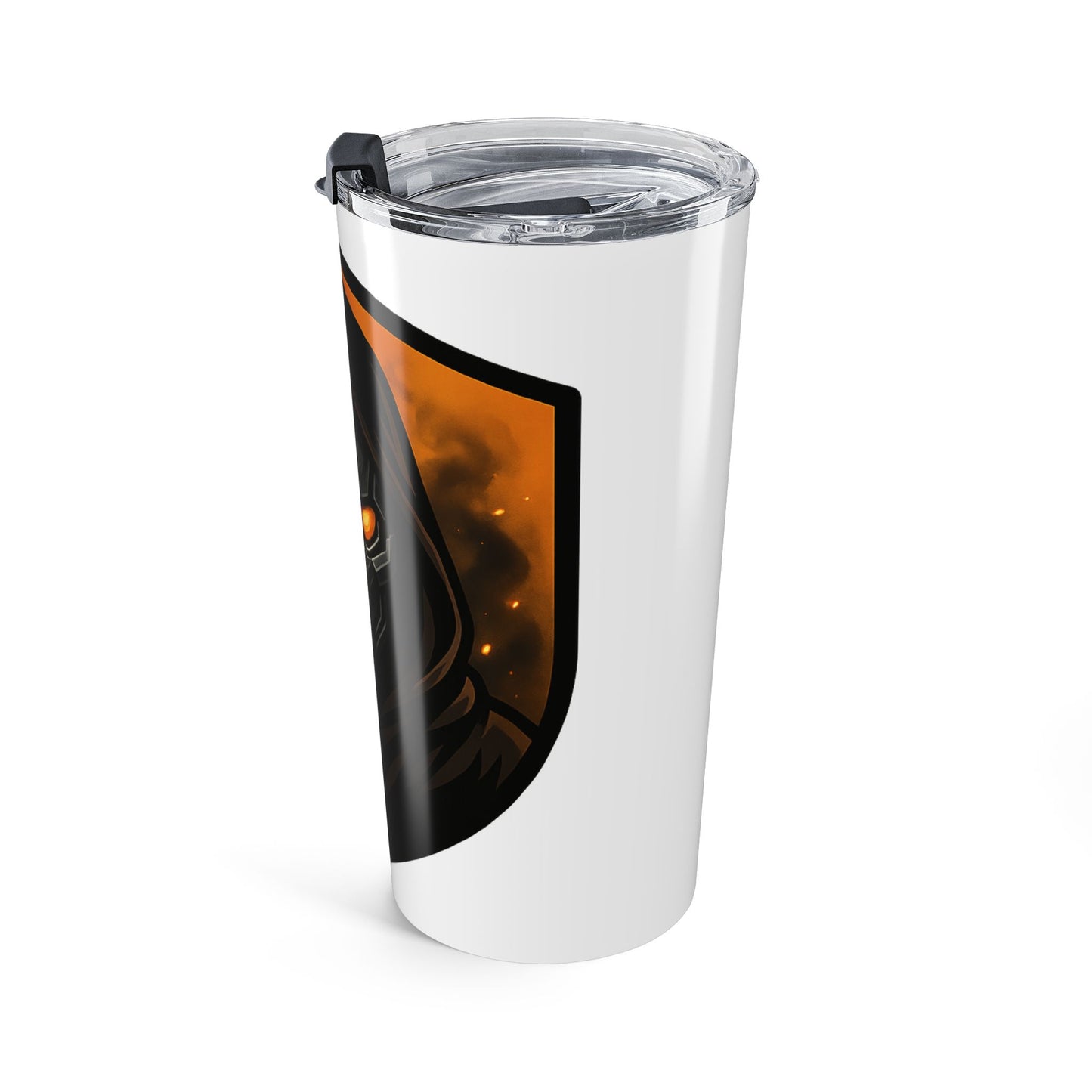 Tumbler 20oz | Halloween | Hooded Skull | Orange Eyes