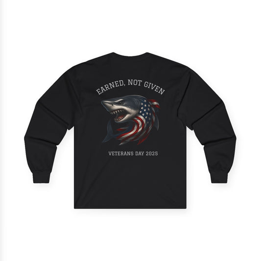 “Earned, Not Given” – Veterans Day Limited Edition Long Sleeve | Shark