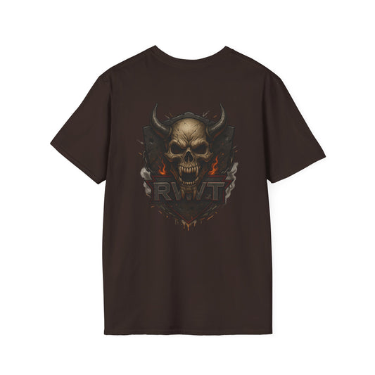 ⚔️ “RW&T War Beast – Spiked Skull Edition” | Unisex Softstyle T-Shirt