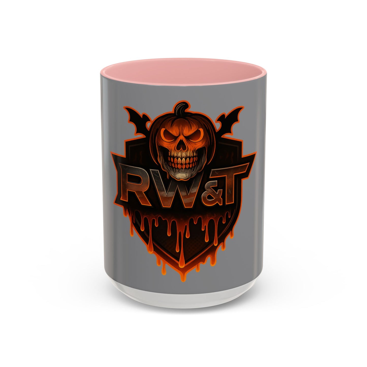 Skull & Pumpkin Mug | Spooky Gift for Horror Fans | Trick or Treat | Accent Coffee Mug (11, 15oz)