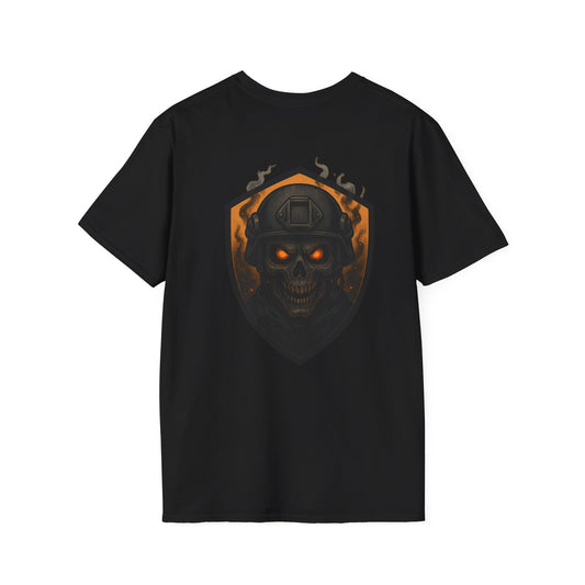 Halloween | Gothic Graphic Tee, Unisex Softstyle T-Shirt with Skull Design, Casual Wear, Edgy Fashion, Gift for Him/Her