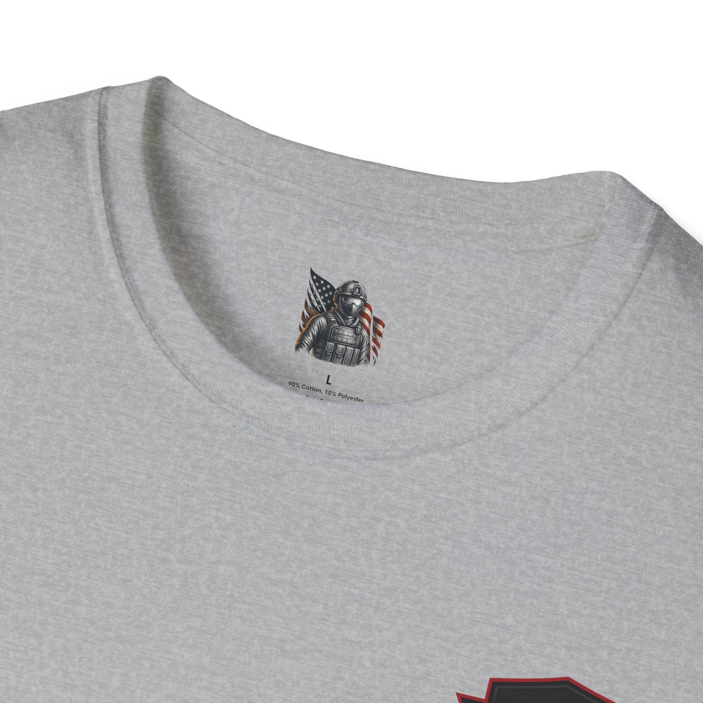 Patriotic Graphic T-Shirt - Unisex Softstyle Tee, Veteran Gift, Casual Wear, Independence Day Celebration, Everyday Style