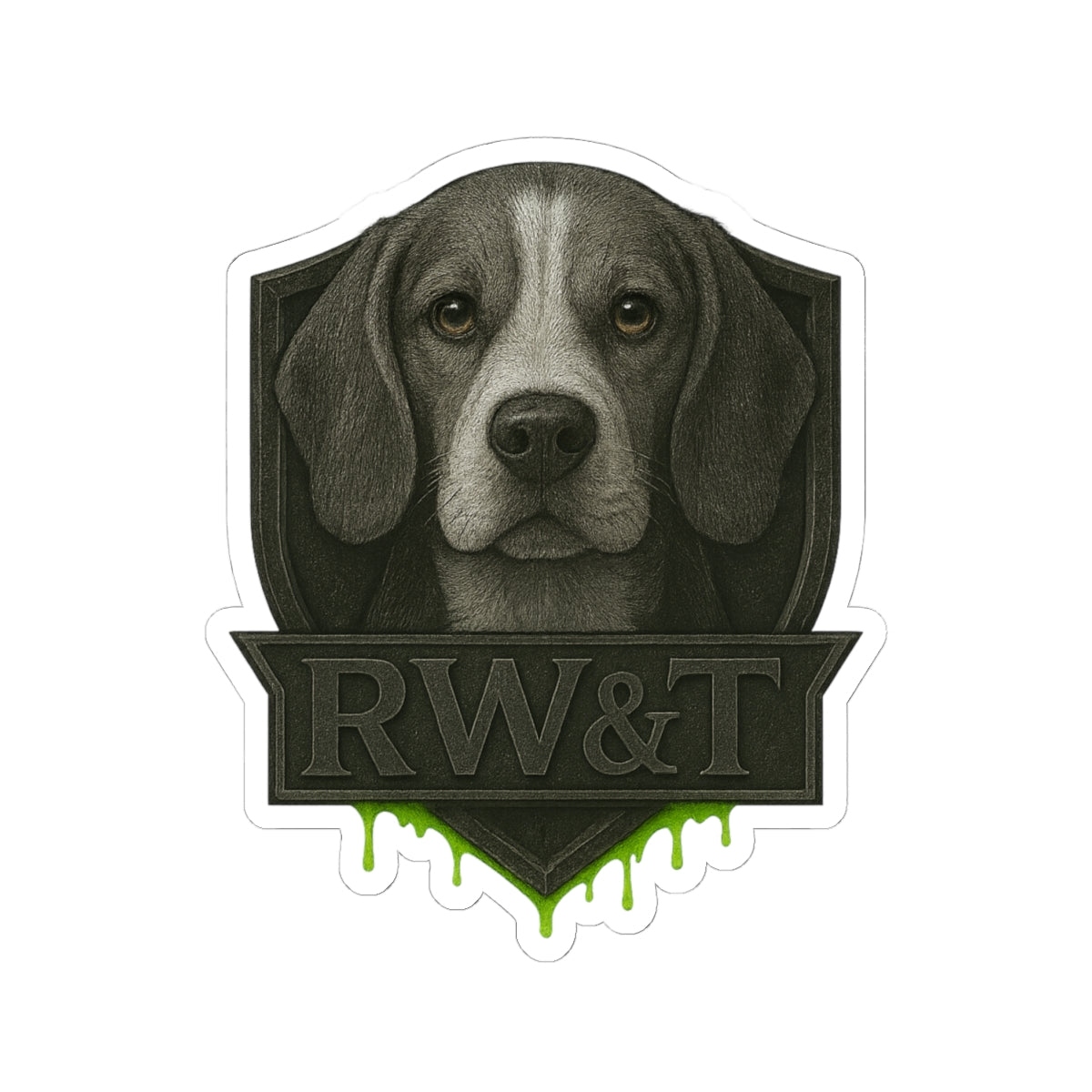 Beagle Kiss-Cut Stickers, Dog Lover Stickers, Laptop Accessories, Pet Gifts, Home Decor, Animal Art