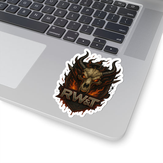 Fantasy Kiss-Cut Stickers | Gothic Art Decals | Skull Design for Laptops, Water Bottles, & More | Perfect for Halloween & Gift Giving