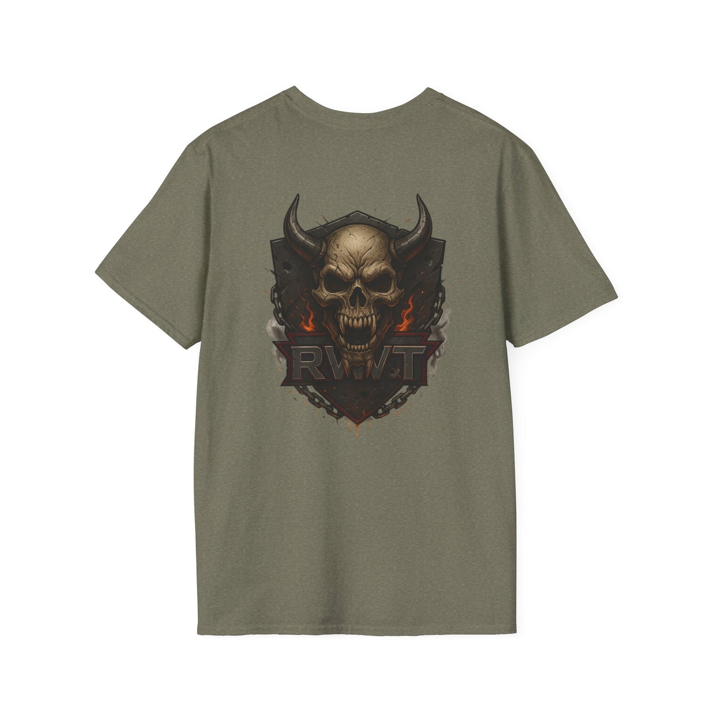 ⚔️ “RW&T War Beast – Spiked Skull Edition” | Unisex Softstyle T-Shirt