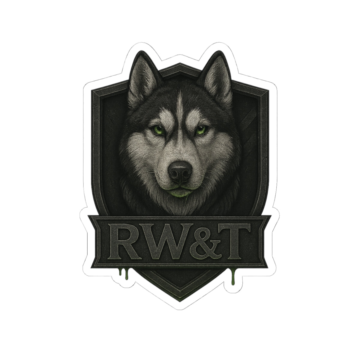 Husky Kiss-Cut Stickers, Perfect for Dog Lovers, Laptop Decals, Pet Enthusiasts, Gift Ideas, Personalized Decor