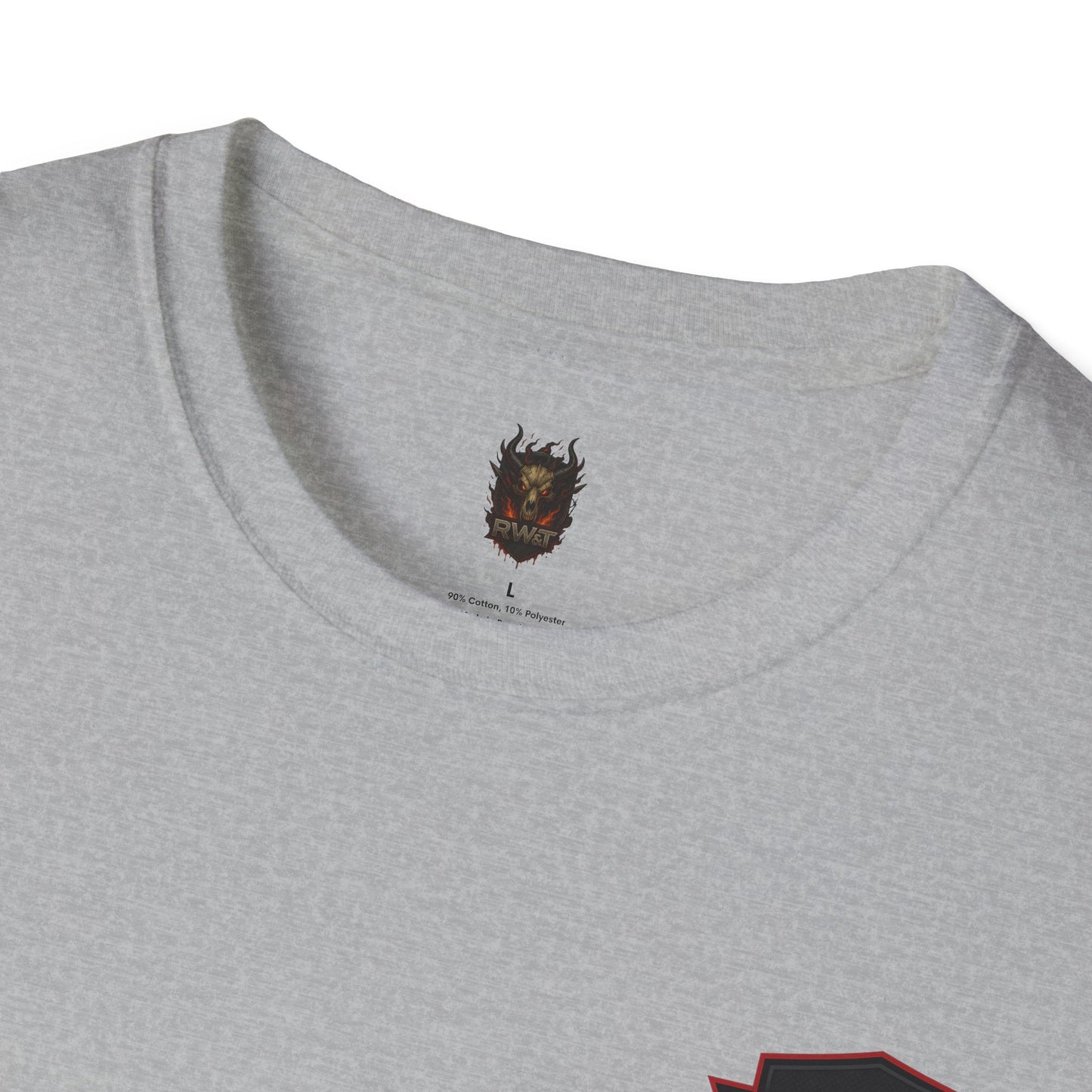 🐉 “RW&T Dragon Skull – Fire & Steel Edition” | Unisex Softstyle T-Shirt