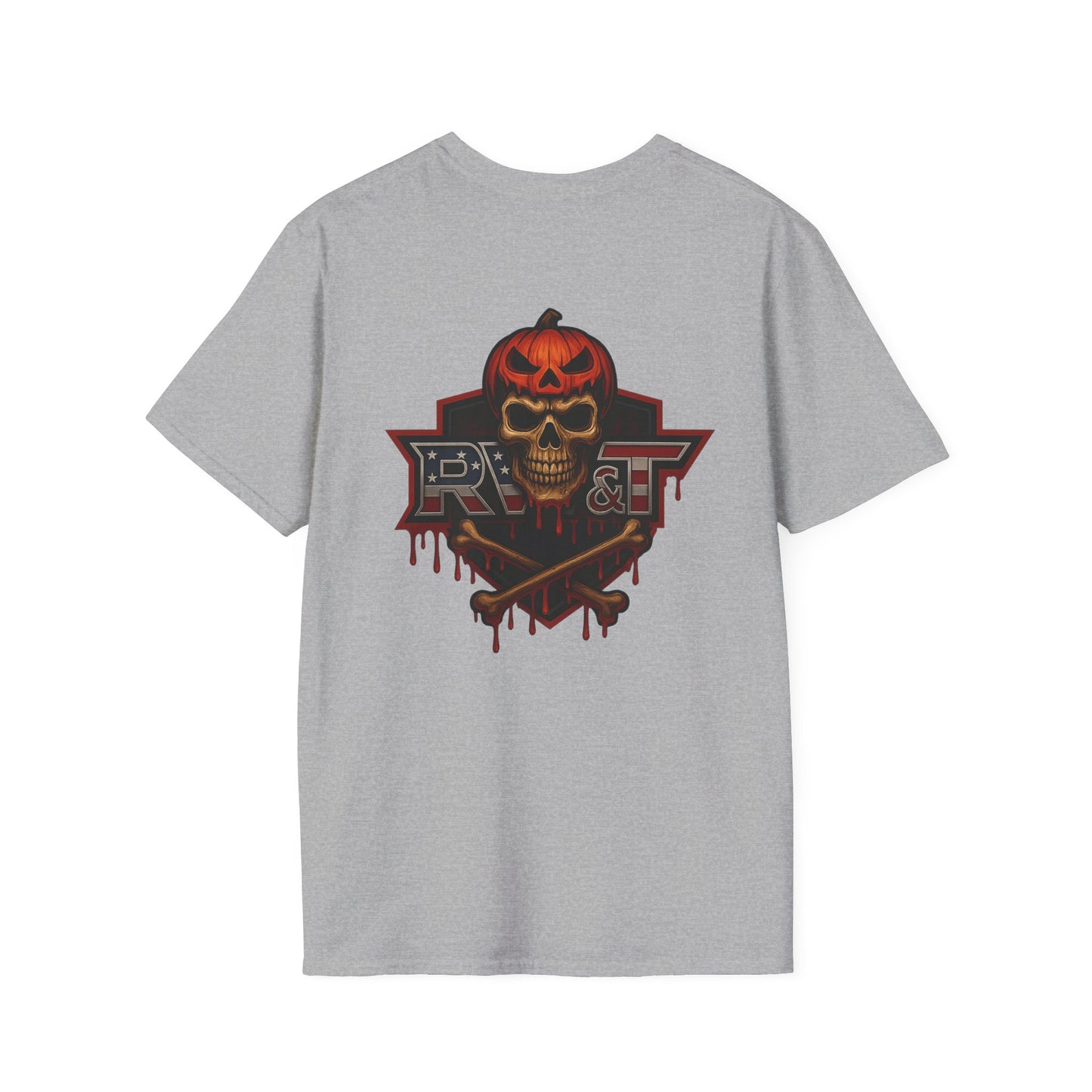 Halloween Graphic Tee, Unisex Softstyle T-Shirt, Spooky Shirt, Casual Wear, Halloween Costume, Fall Fashion