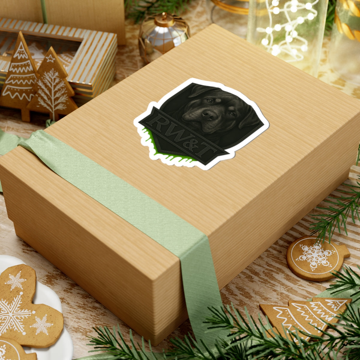 Rottweiler Kiss-Cut Stickers | Dog Lover Decals | Laptop Stickers | Pet Themed Gifts | Customizable Art Stickers