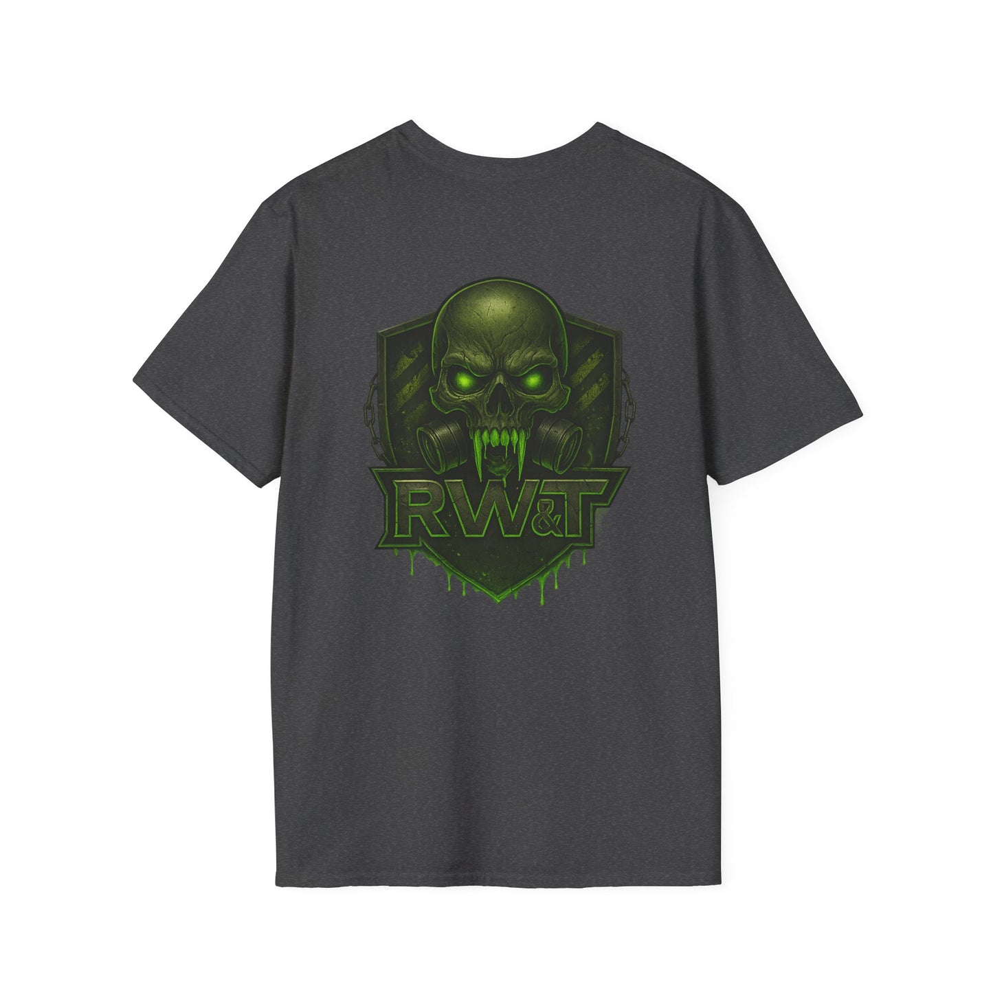 ☣️ “RW&T Apocalypse Skull – Gas Mask Warzone Edition” | Unisex Softstyle T-Shirt