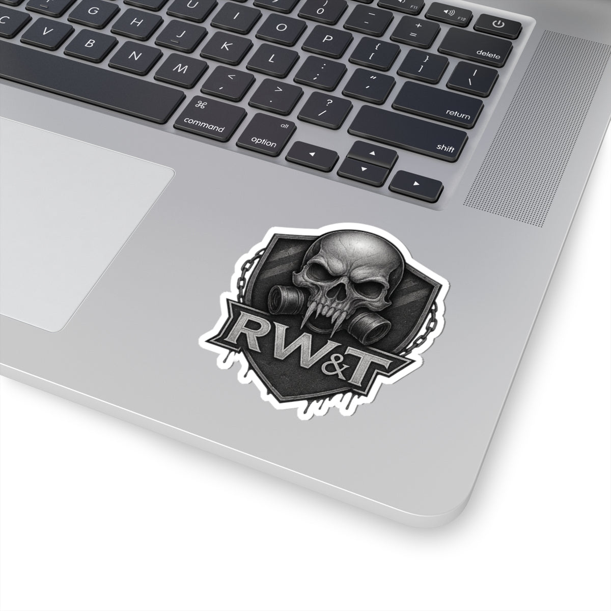 Gritty Skull Kiss-Cut Stickers for Gamers, Laptop Decals, Edge-Edgy Art, Skull Lovers, Unique Gift