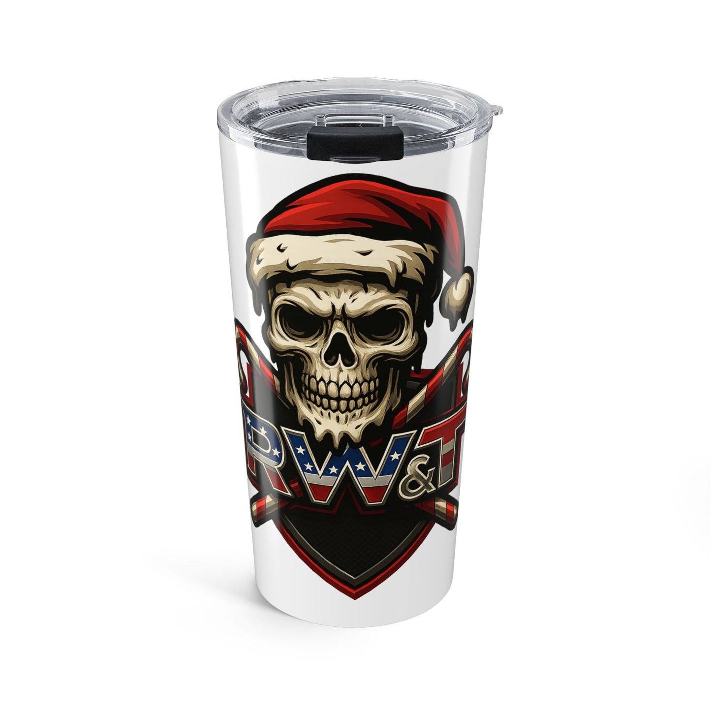 Tumbler 20oz | Skull | Santa Skull Tumbler | Christmas | RW&T