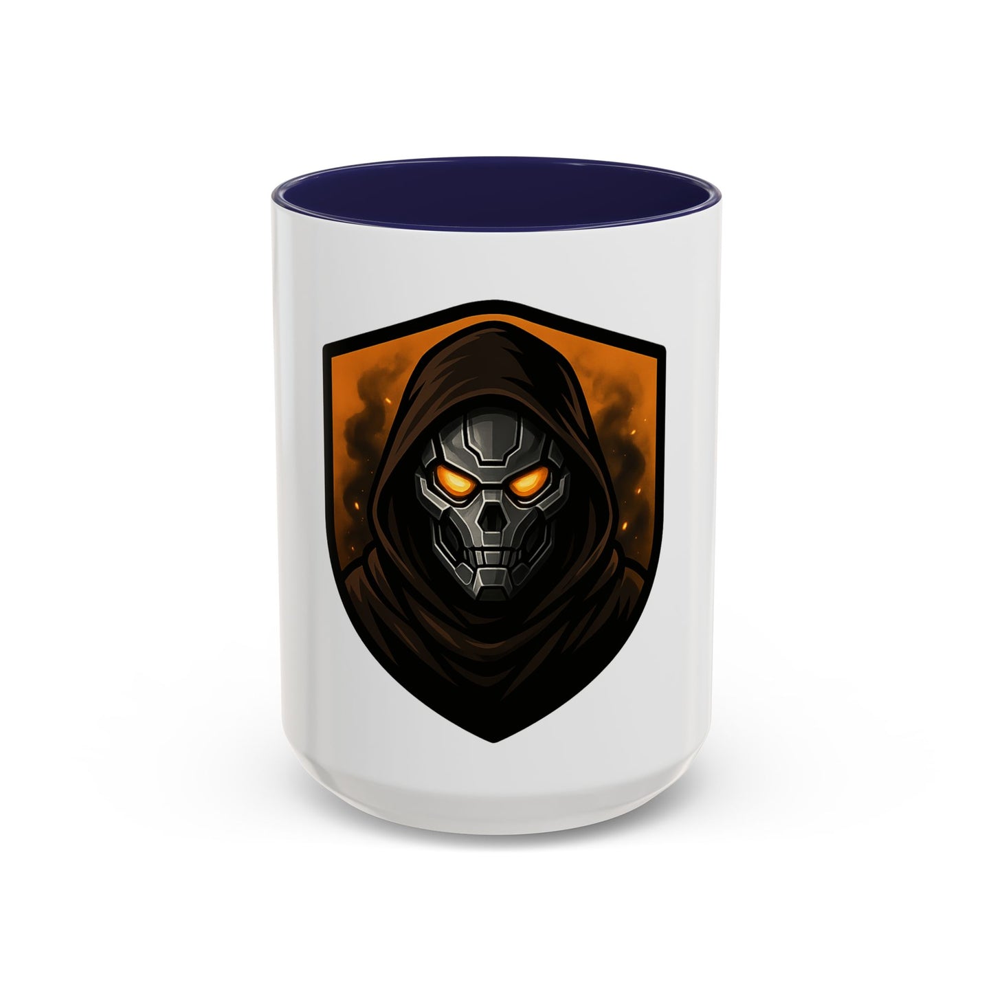 Halloween | Menacing Skull Hoodie Mug | Cool Graphic Coffee Cup | Perfect Gift for Gamers & Sci-Fi Fans | Halloween & Birthdays