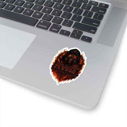 Cool Skull Kiss-Cut Stickers, Edgy Vinyl Decals for Laptops, Water Bottles, and More, Halloween Decor, Punk Aesthetic