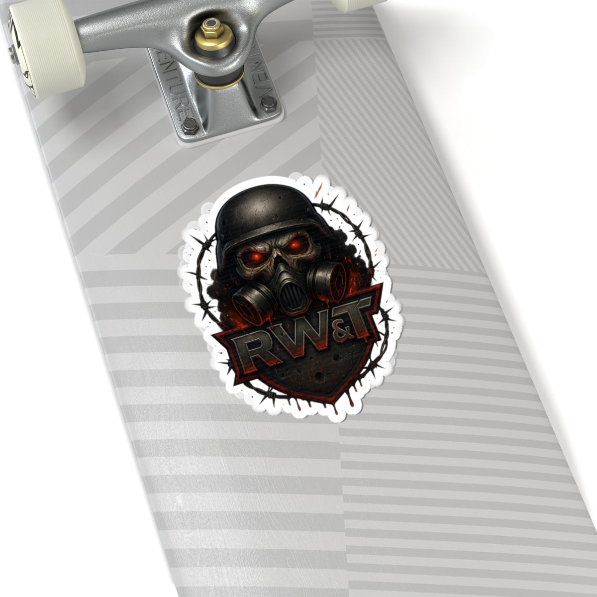 Tough Vibe Kiss-Cut Stickers, Edgy Laptop Decor, Gamer Gift, Motorcycle Enthusiast, Punk Aesthetic, Barbed Wire Design