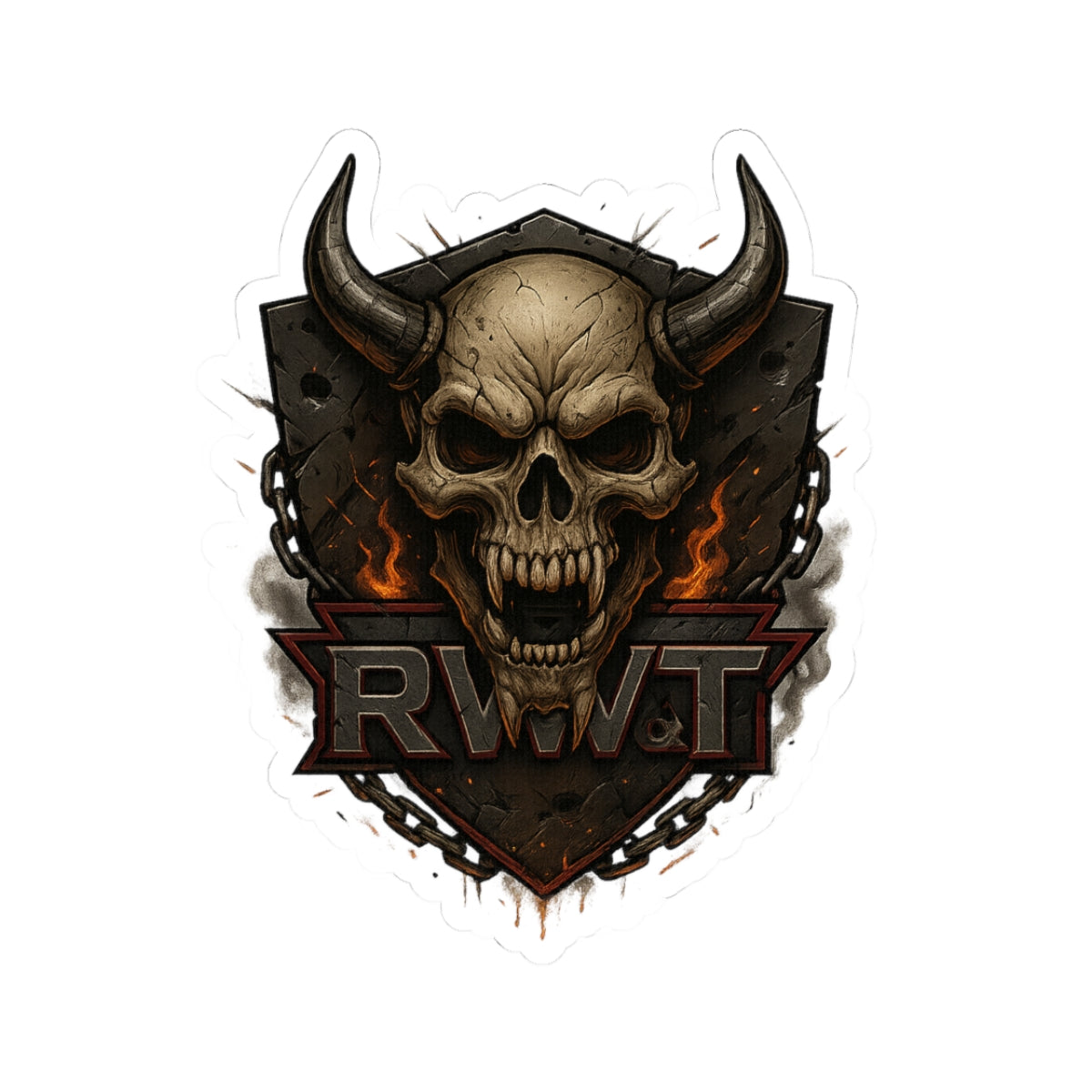 Gothic Skull Kiss-Cut Stickers | Edgy Laptop Decor | Unique Gifts for Bikers & Alternative Culture | Halloween Decor | Cool Art Stickers