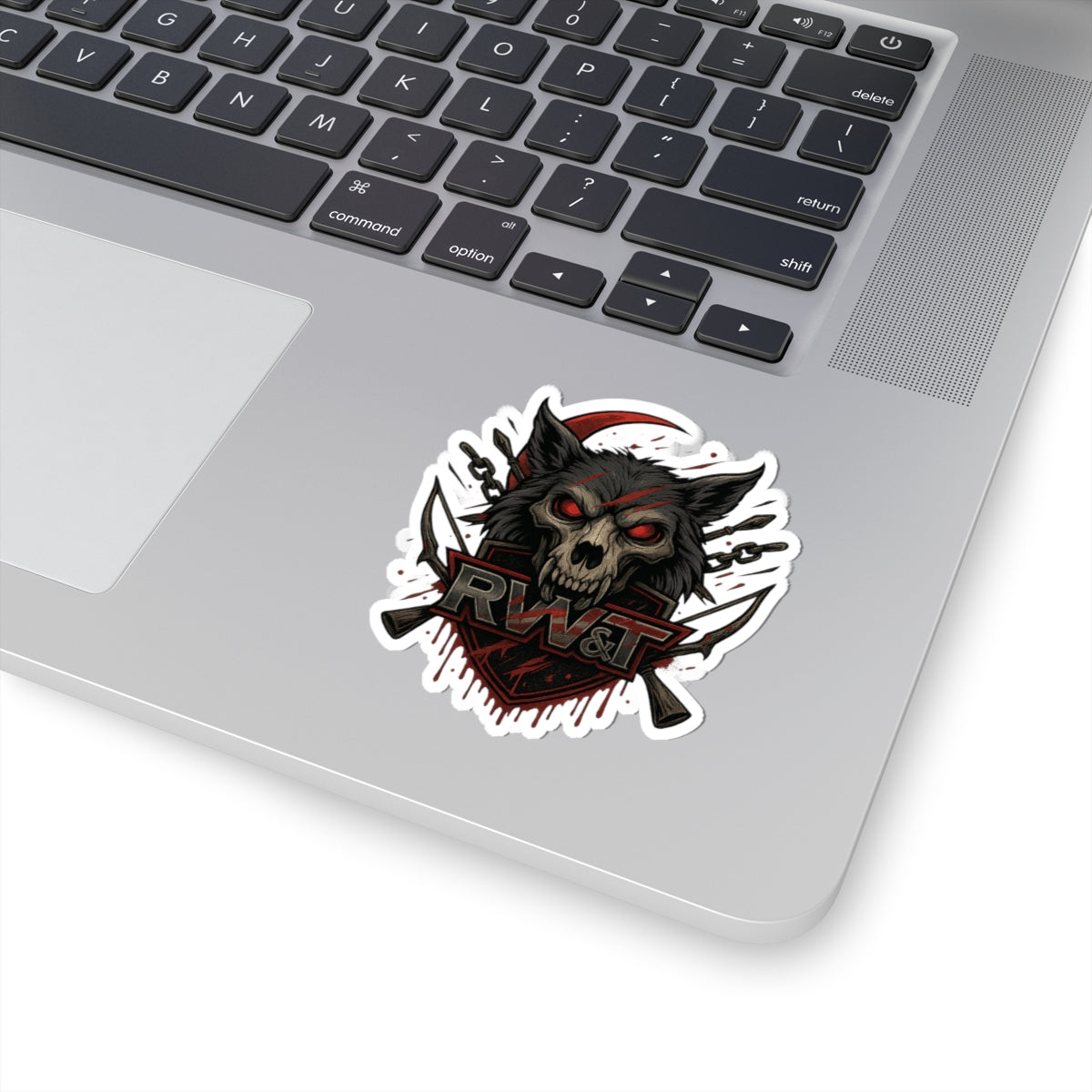 Gothic Wolf Kiss-Cut Stickers | Edgy Decor for Laptops, Skateboards, Water Bottles, Unique Gifts, Alternative Style