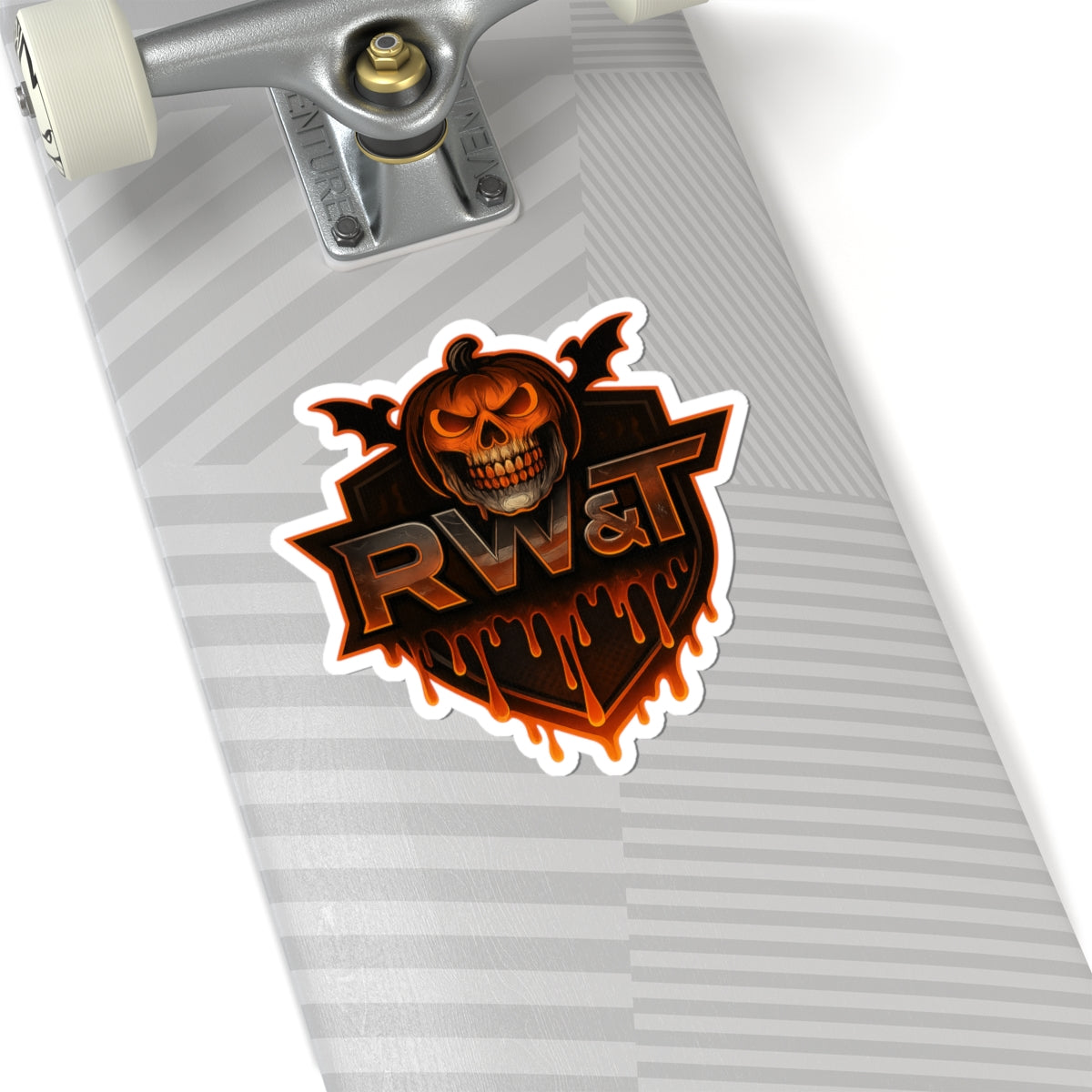 Spooky Skulls Kiss-Cut Stickers for Halloween, Laptop Decals, Skull Stickers, Halloween Decor, Gift for Horror Fans