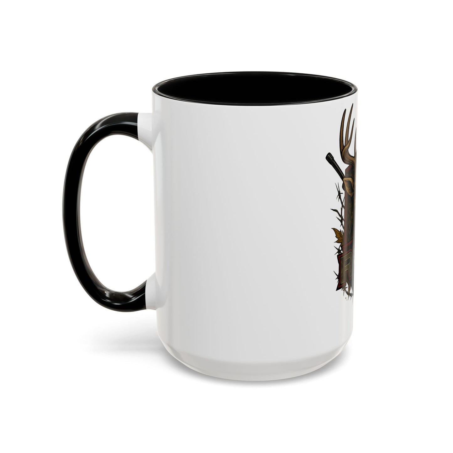 🎯 “RW&T Hunting Skull – Antlers & Rifles Edition” | Hunting-Themed Coffee Mug | Outdoor Enthusiast Gift | Rustic Home Decor | 11/15oz Accent Mug | Perfect for Campers & Hunters, Holiday Gift