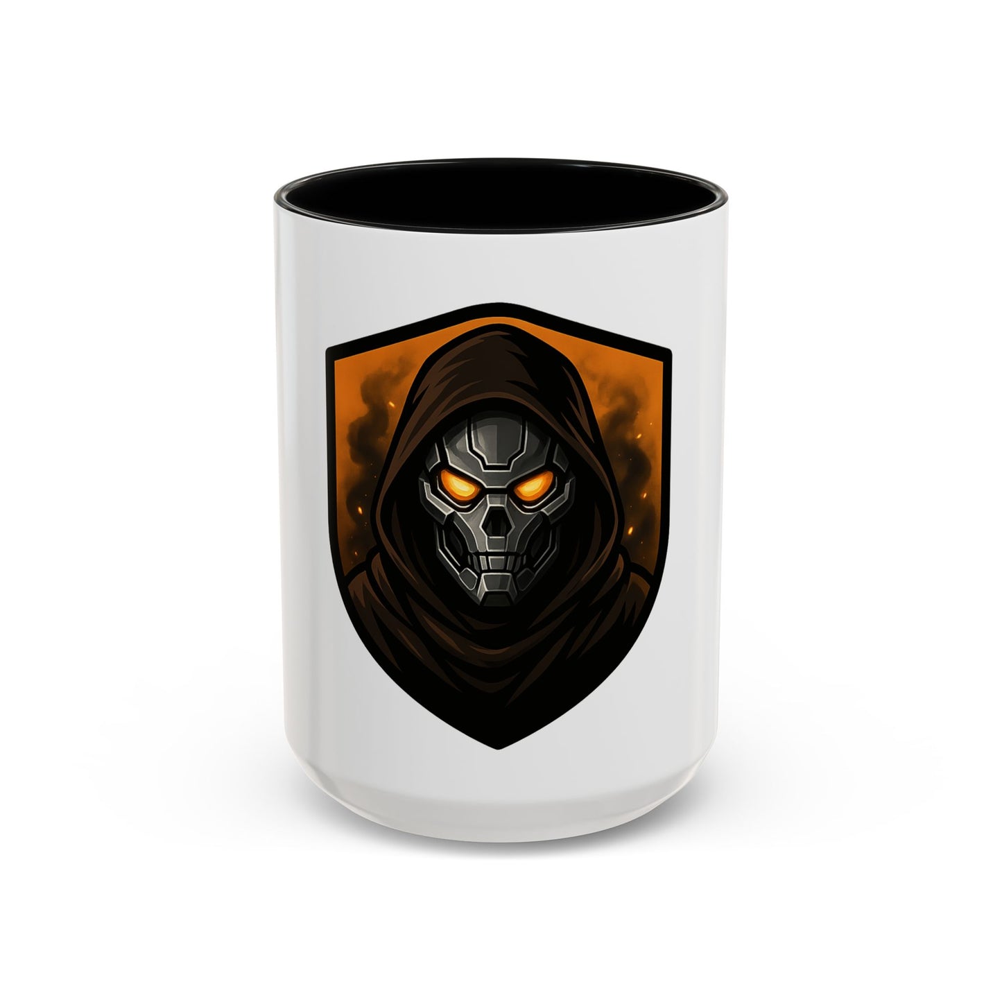 Halloween | Menacing Skull Hoodie Mug | Cool Graphic Coffee Cup | Perfect Gift for Gamers & Sci-Fi Fans | Halloween & Birthdays