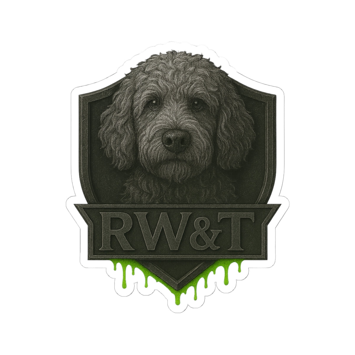 Rustic Dog Lover Kiss-Cut Stickers, Pet Memorial, Laptop Decor, Gift for Dog Owners, Home & Office Decoration