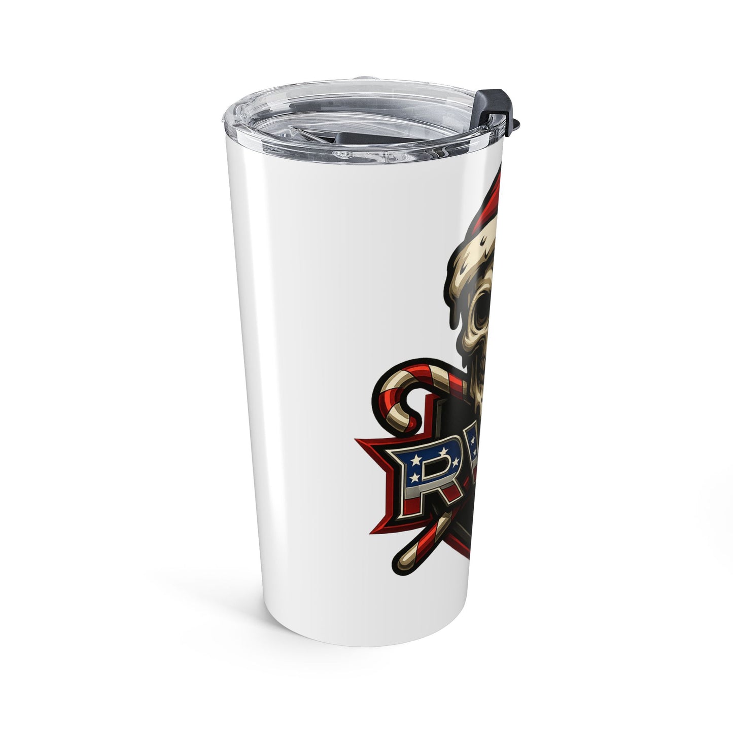 Tumbler 20oz | Skull | Santa Skull Tumbler | Christmas | RW&T