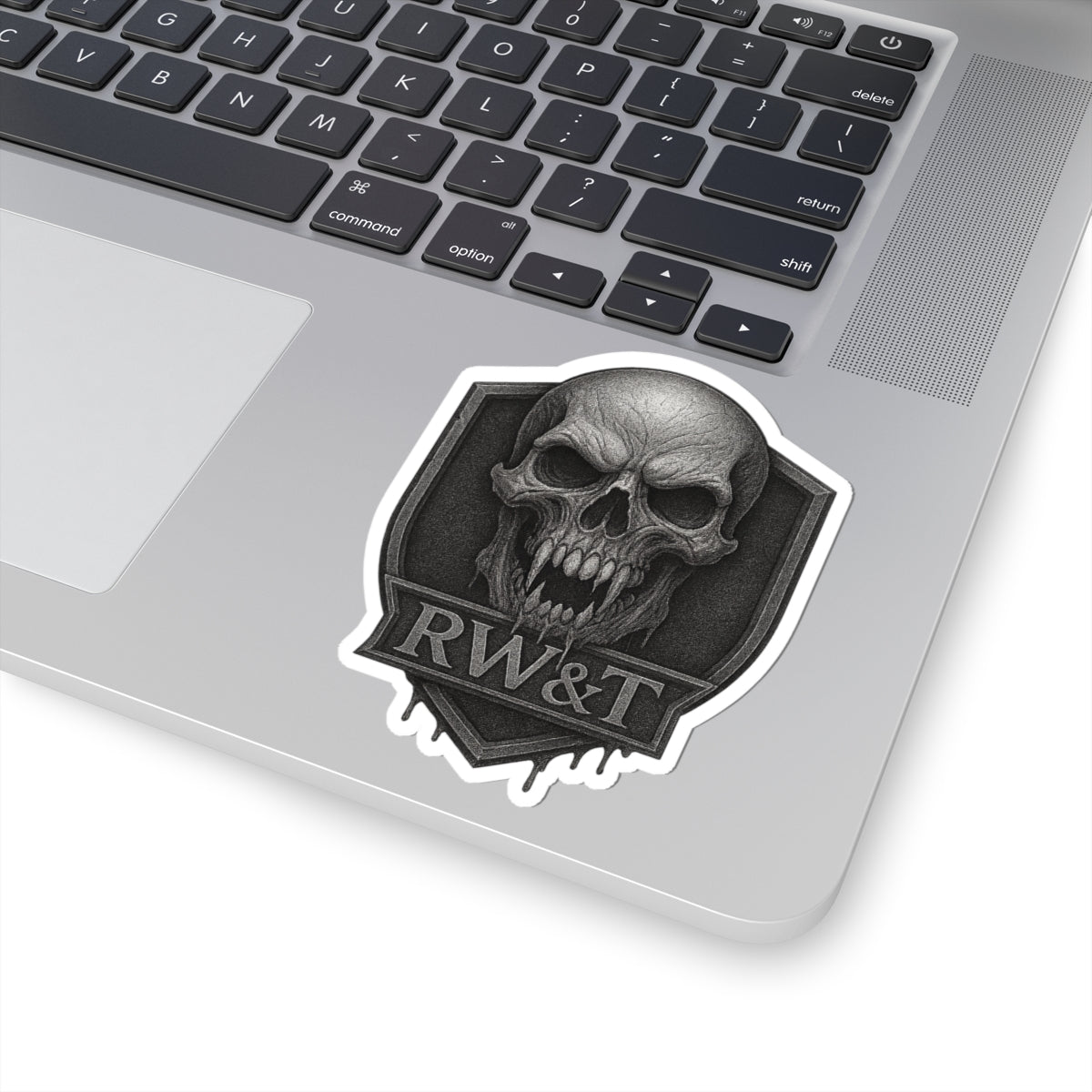 Edgy Skull Kiss-Cut Stickers | Gothic Decor, Laptop Stickers, Dark Art, Adult Gifts, Halloween Accessories