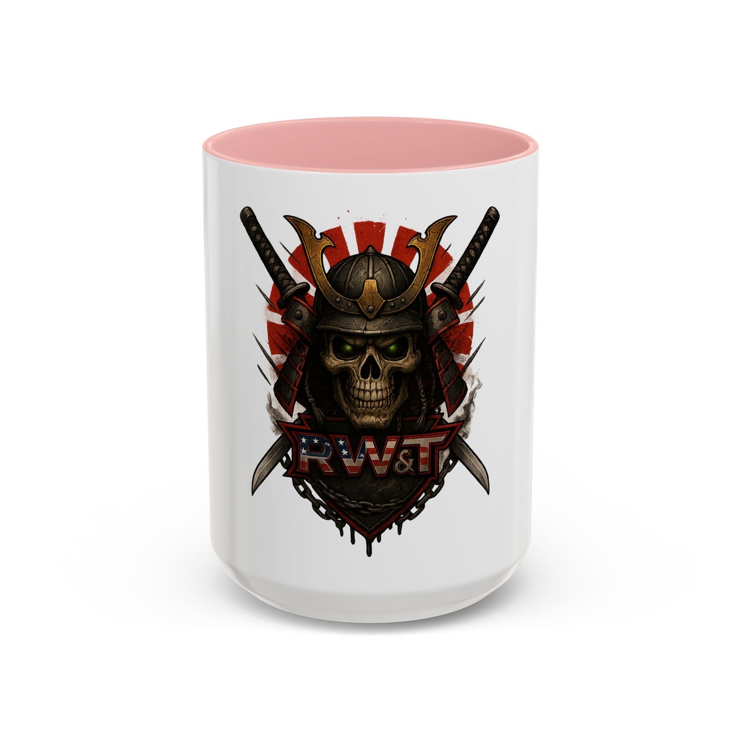 Samurai Skull Accent Coffee Mug, Unique Gift for Gamers, Halloween Decoration, Tea Lovers, Stylish Decor