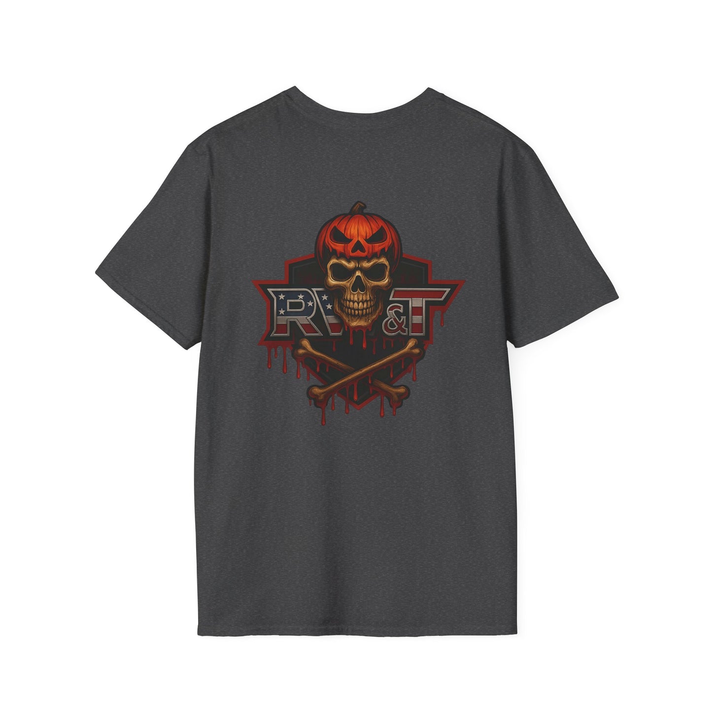 Halloween Graphic Tee, Unisex Softstyle T-Shirt, Spooky Shirt, Casual Wear, Halloween Costume, Fall Fashion