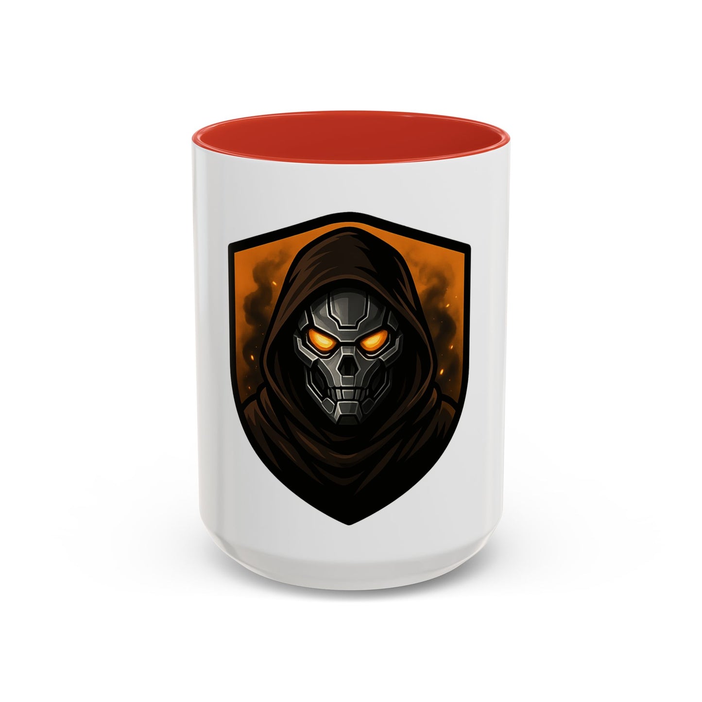 Halloween | Menacing Skull Hoodie Mug | Cool Graphic Coffee Cup | Perfect Gift for Gamers & Sci-Fi Fans | Halloween & Birthdays