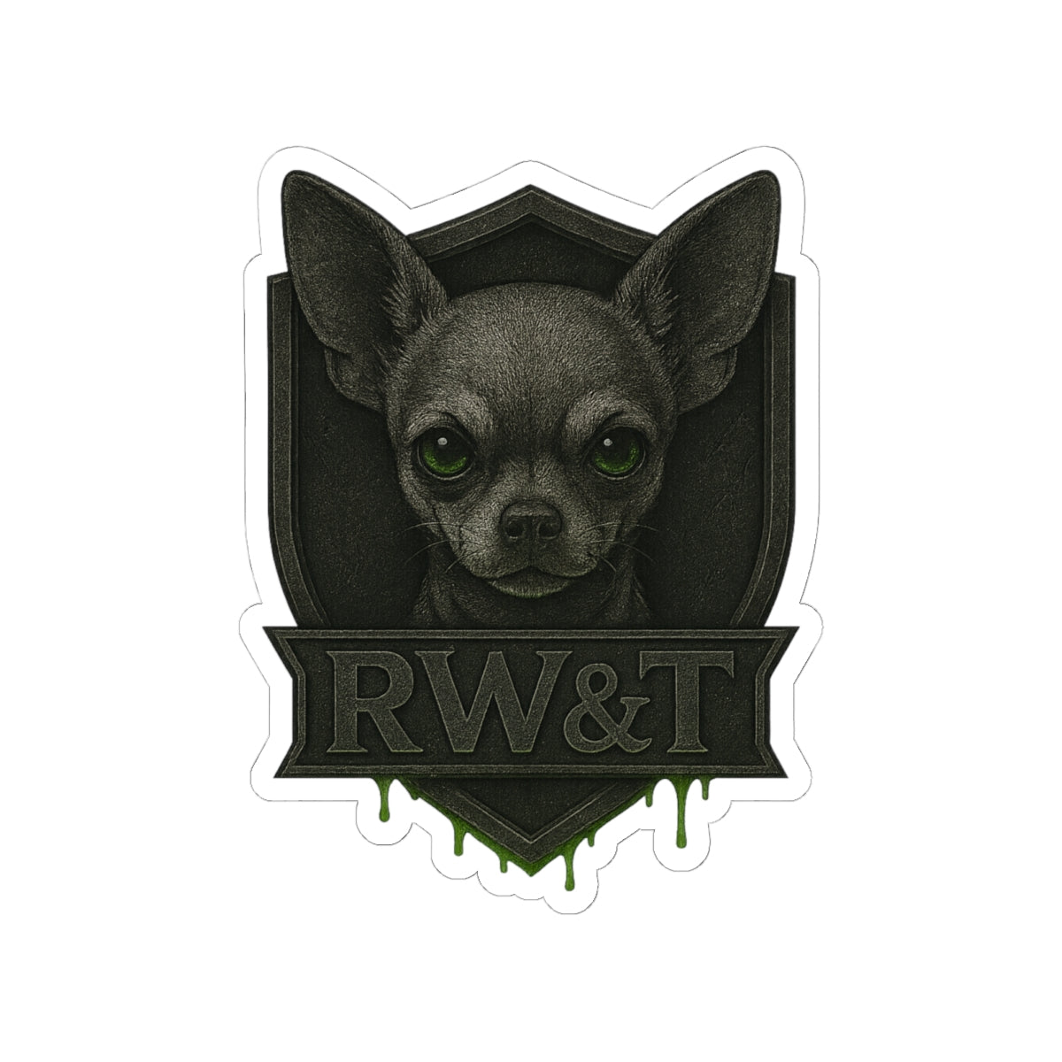 Chihuahua Kiss-Cut Stickers, Cute Pet Decor, Laptop Art, Dog Lover Gift, Vinyl Pet Stickers, Unique Wall Decor