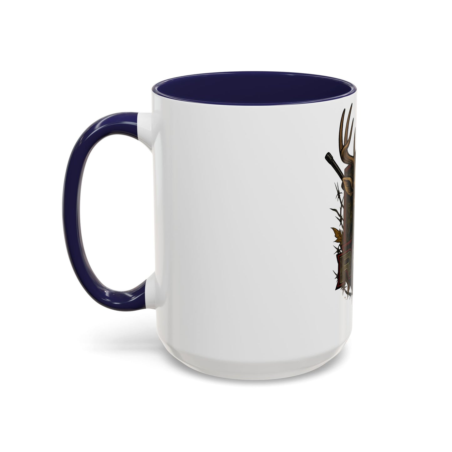 🎯 “RW&T Hunting Skull – Antlers & Rifles Edition” | Hunting-Themed Coffee Mug | Outdoor Enthusiast Gift | Rustic Home Decor | 11/15oz Accent Mug | Perfect for Campers & Hunters, Holiday Gift