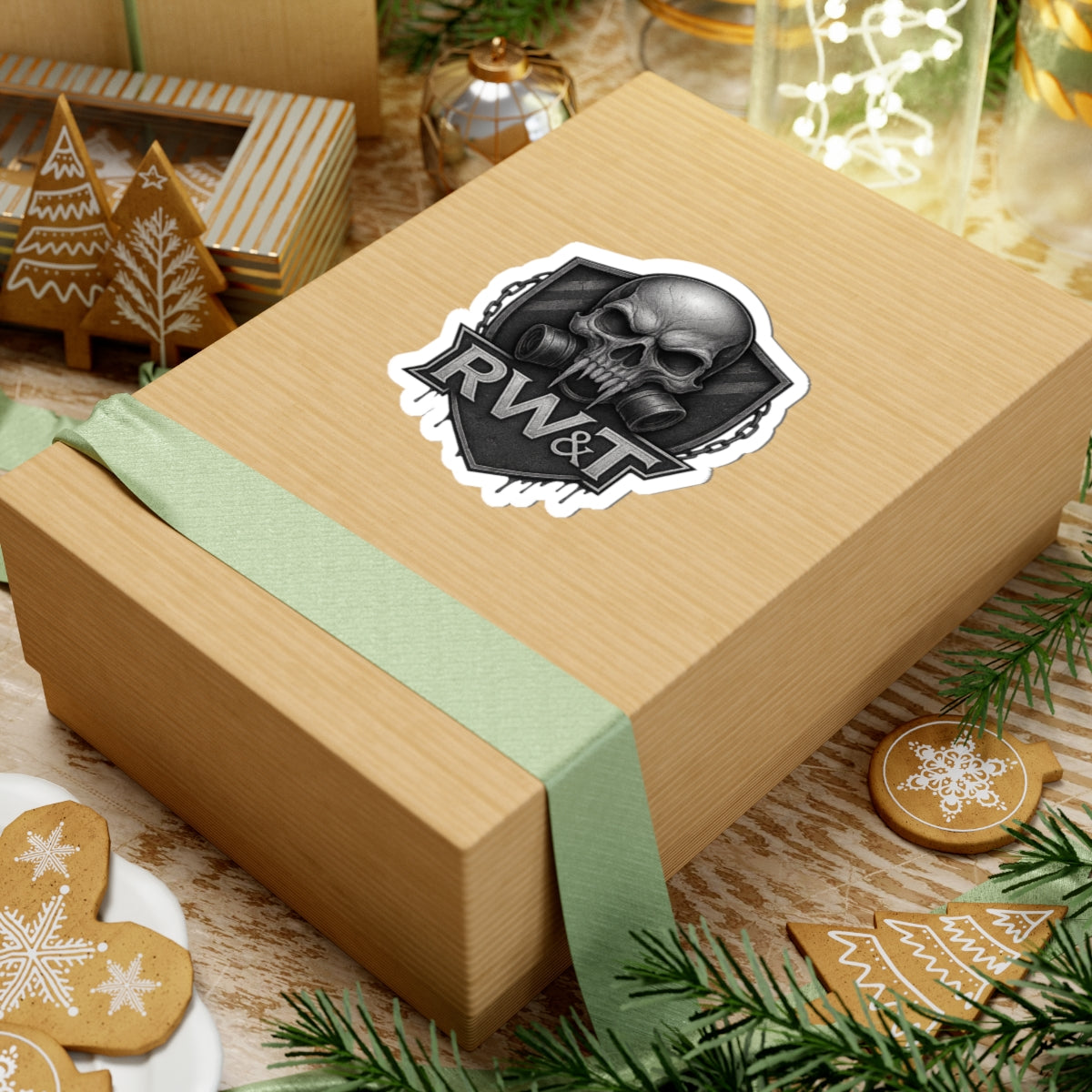 Gritty Skull Kiss-Cut Stickers for Gamers, Laptop Decals, Edge-Edgy Art, Skull Lovers, Unique Gift