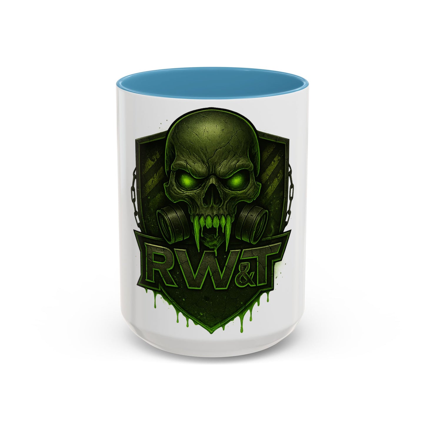 ☣️ “RW&T Apocalypse Skull – Gas Mask Warzone Edition” | Perfect for Halloween, Gift for Gamers, Unique Mug for Home Office, Skull Themed Drinkware
