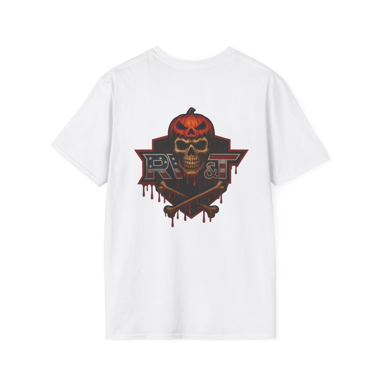 Halloween Graphic Tee, Unisex Softstyle T-Shirt, Spooky Shirt, Casual Wear, Halloween Costume, Fall Fashion