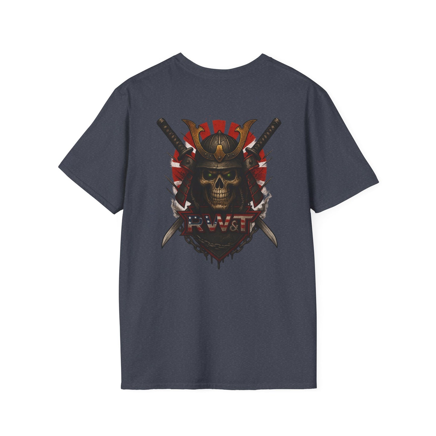 RW&T Grim Samurai Skull | Warborn Edition | Unisex Softstyle T-Shirt