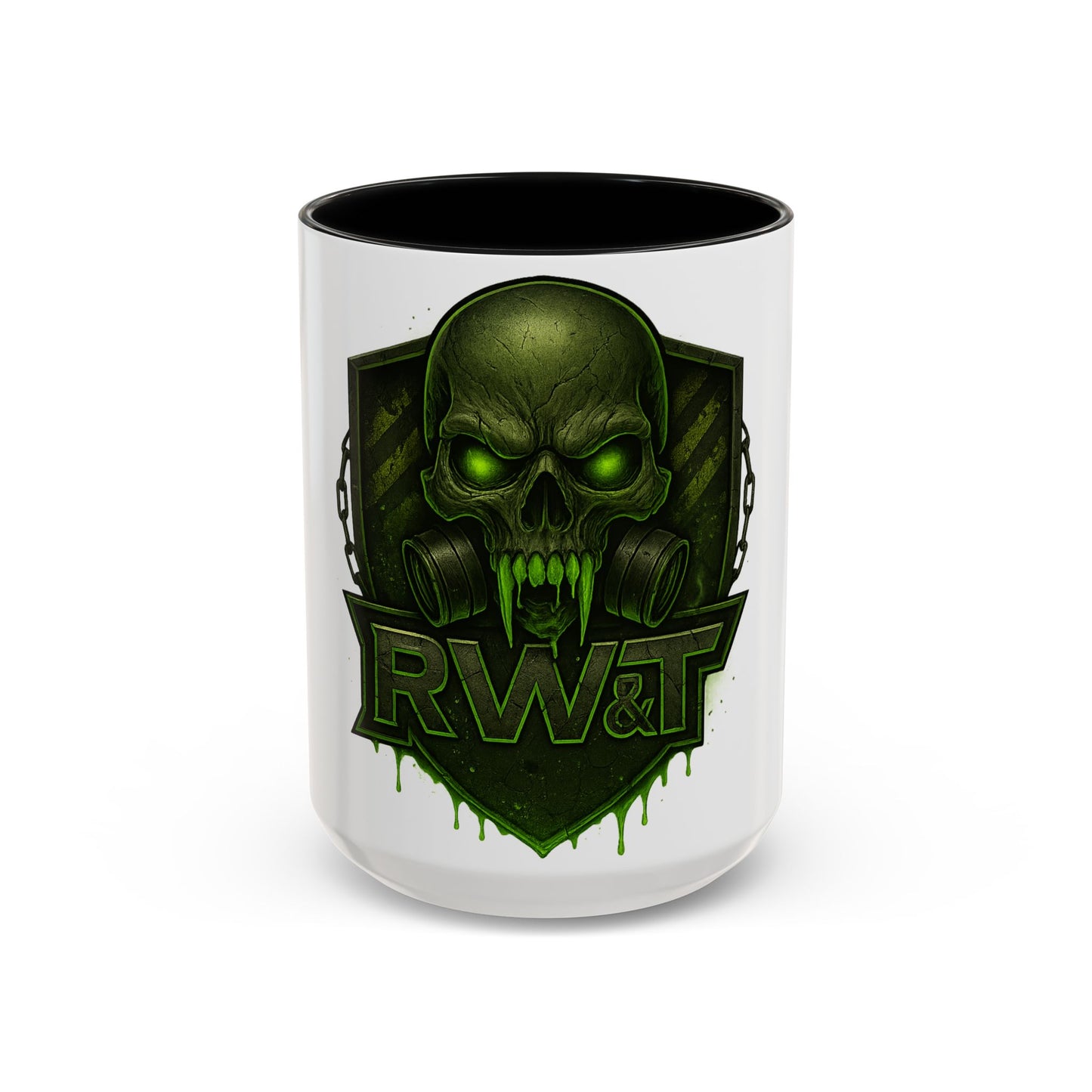 ☣️ “RW&T Apocalypse Skull – Gas Mask Warzone Edition” | Perfect for Halloween, Gift for Gamers, Unique Mug for Home Office, Skull Themed Drinkware
