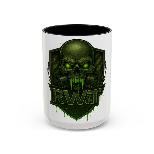 ☣️ “RW&T Apocalypse Skull – Gas Mask Warzone Edition” | Perfect for Halloween, Gift for Gamers, Unique Mug for Home Office, Skull Themed Drinkware