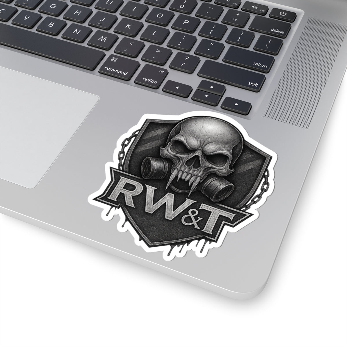 Gritty Skull Kiss-Cut Stickers for Gamers, Laptop Decals, Edge-Edgy Art, Skull Lovers, Unique Gift
