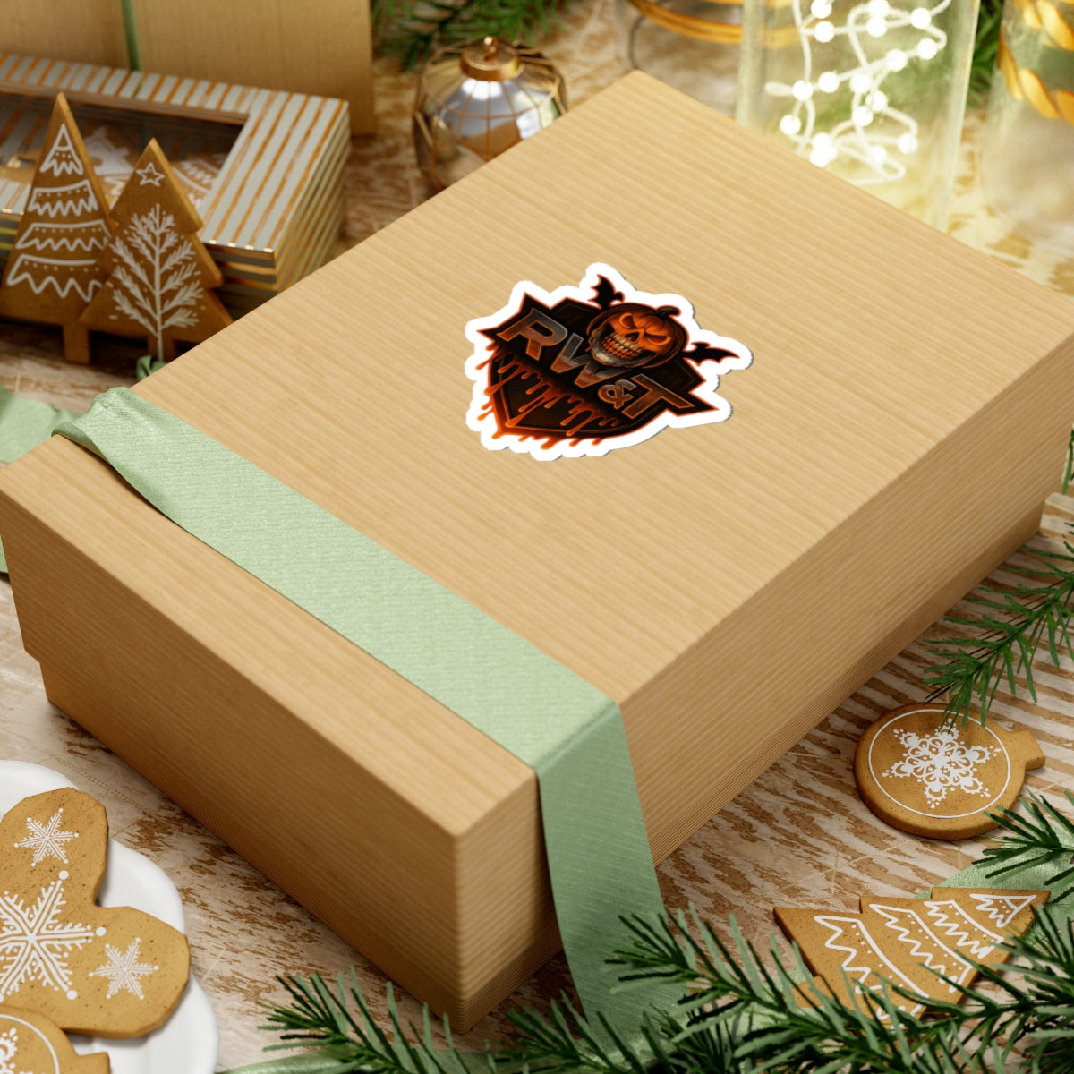 Spooky Skulls Kiss-Cut Stickers for Halloween, Laptop Decals, Skull Stickers, Halloween Decor, Gift for Horror Fans