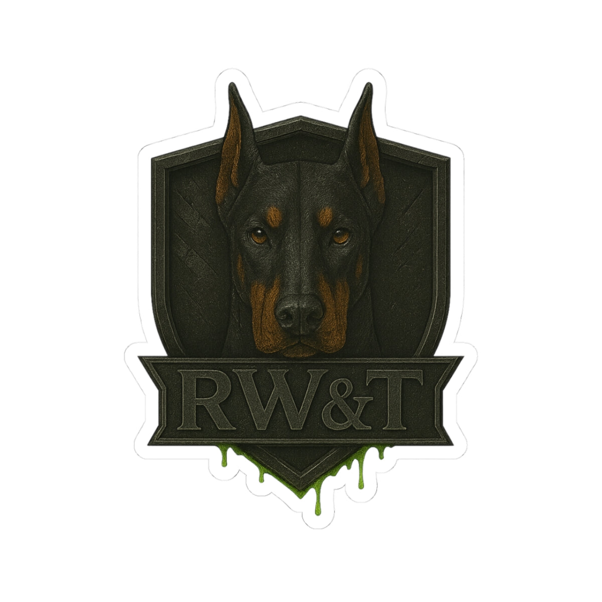 Doberman Kiss-Cut Stickers, Dog Lover Gifts, Vinyl Decals, Pet Accessories, Laptop Stickers, Animal Art Decor