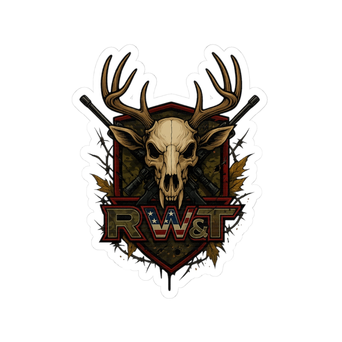 Bold Wilderness Kiss-Cut Stickers for Nature Lovers, Laptop Decor, Hunting Gear, Outdoor Enthusiasts, Unique Gifts, Party Favors