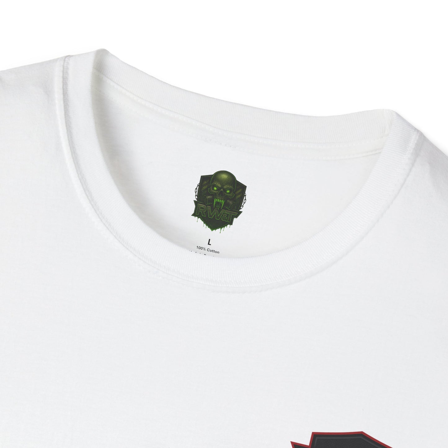 ☣️ “RW&T Apocalypse Skull – Gas Mask Warzone Edition” | Unisex Softstyle T-Shirt