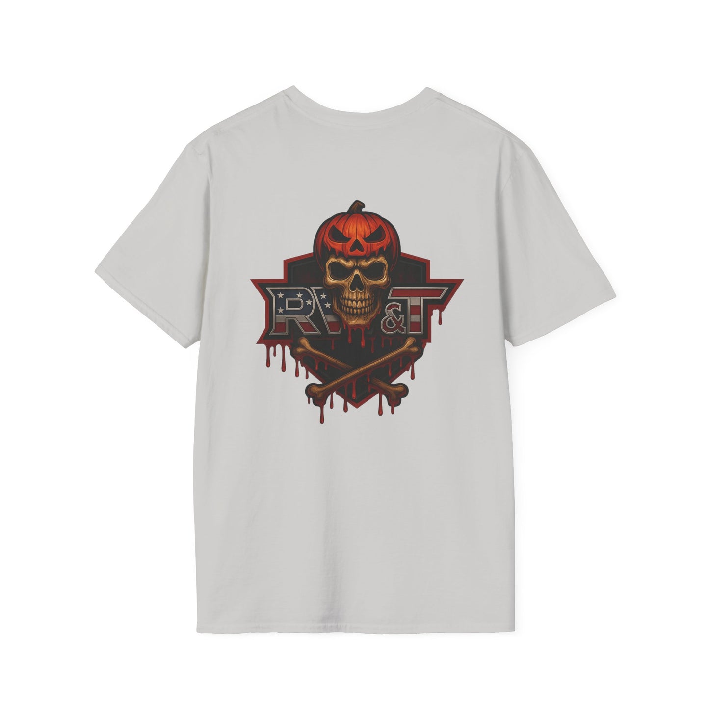 Halloween Graphic Tee, Unisex Softstyle T-Shirt, Spooky Shirt, Casual Wear, Halloween Costume, Fall Fashion