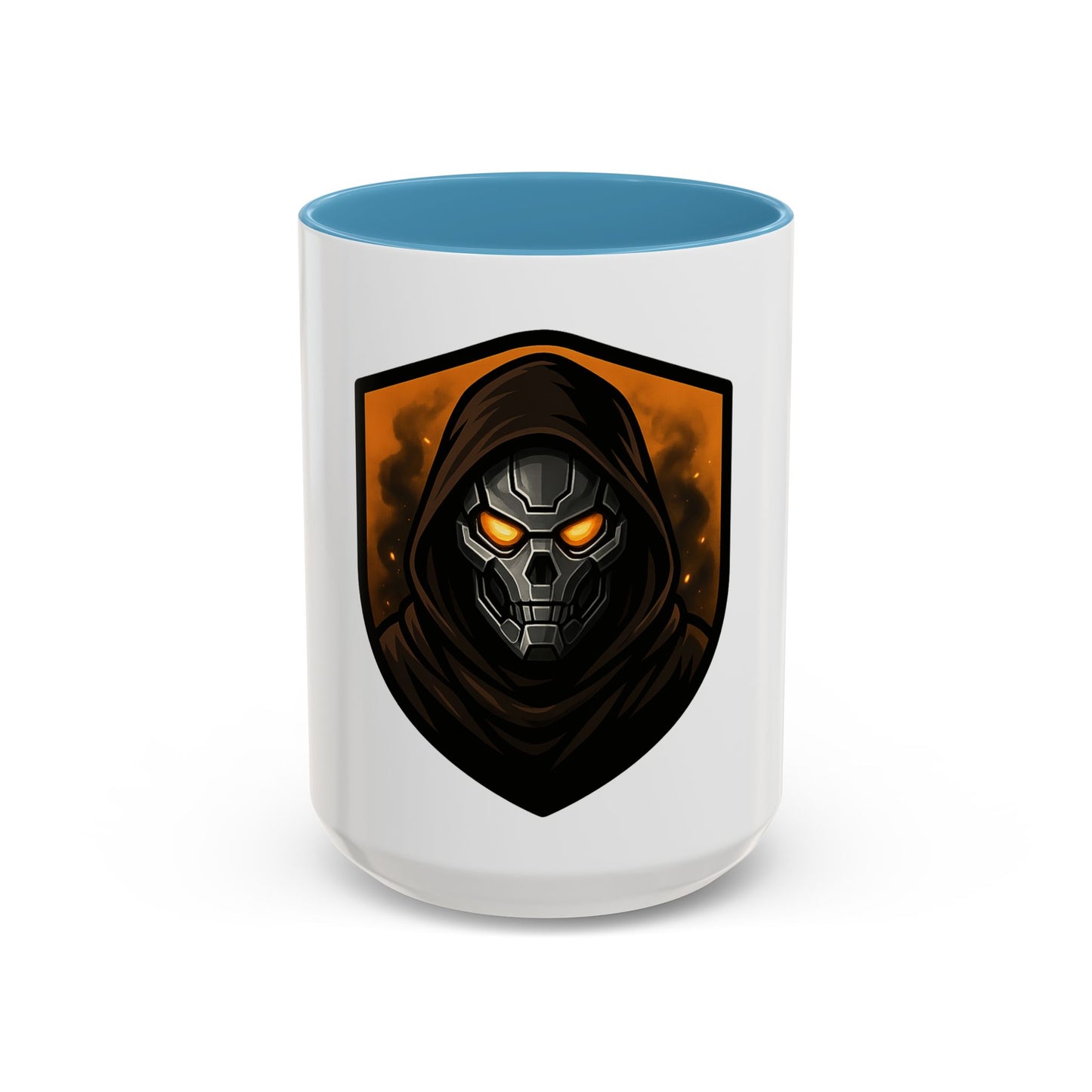Halloween | Menacing Skull Hoodie Mug | Cool Graphic Coffee Cup | Perfect Gift for Gamers & Sci-Fi Fans | Halloween & Birthdays