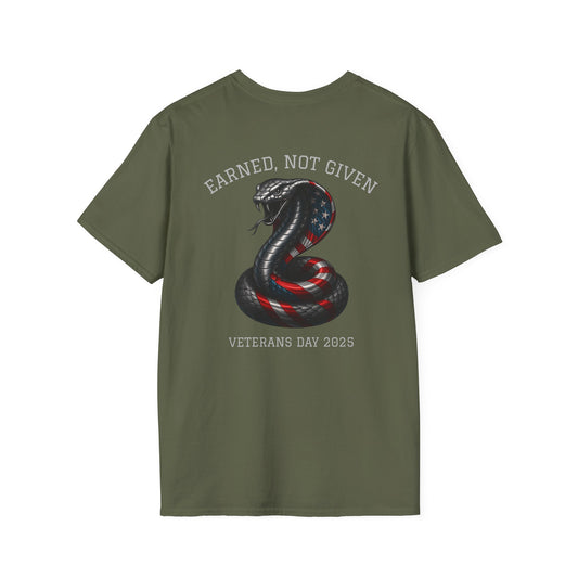 “Earned, Not Given” – Veterans Day Limited Edition Tee | Snake