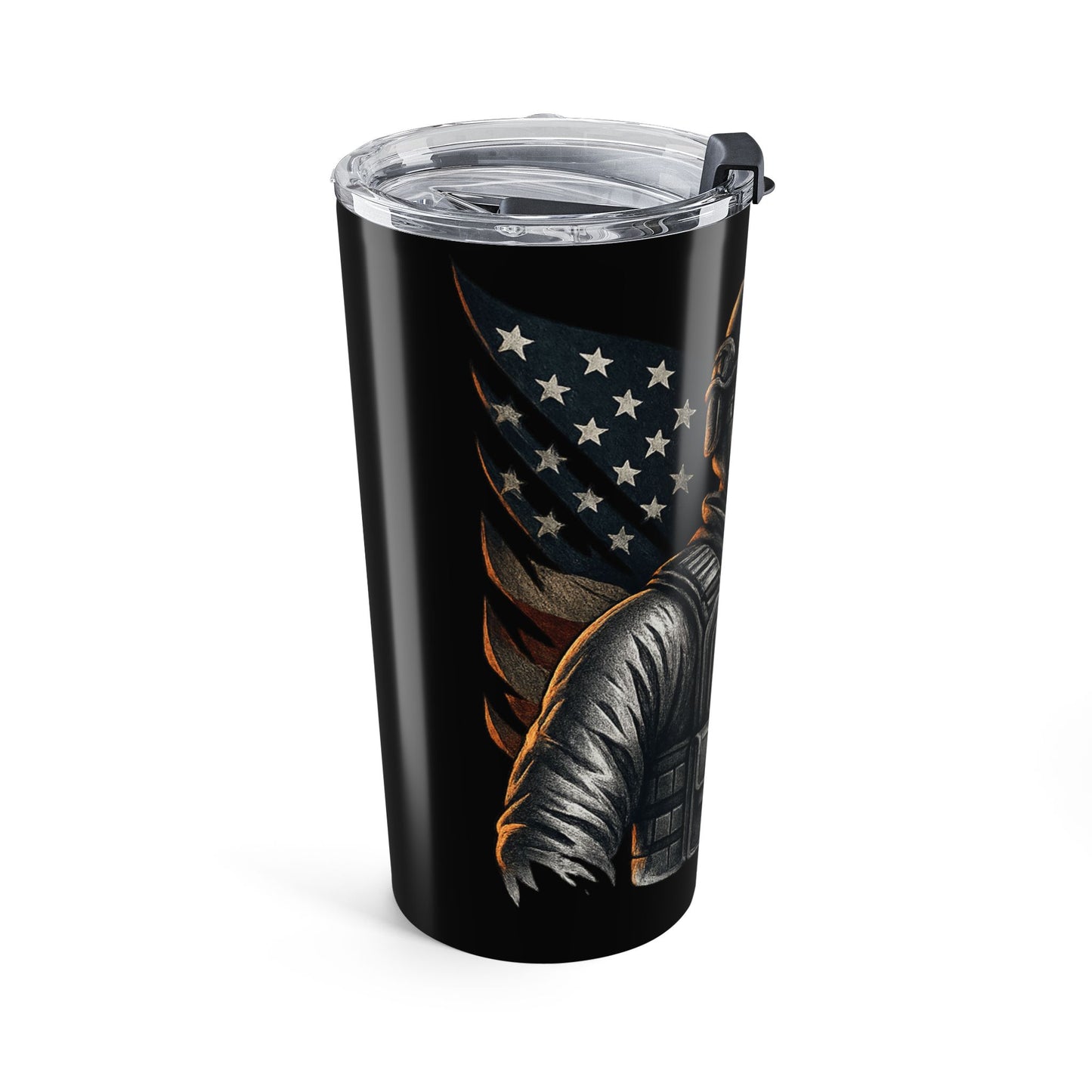 Tumbler 20oz | Soldier | Patriotic | American Flag