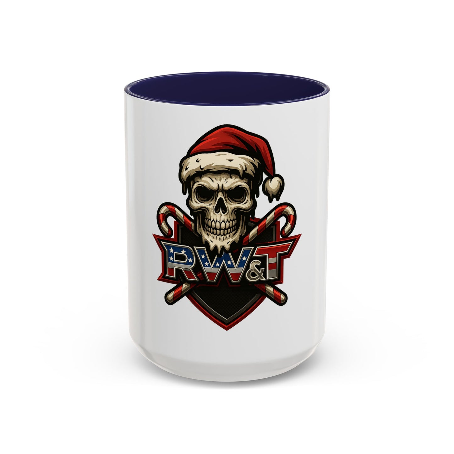 Skull Santa Ceramic Mug - Christmas Coffee Cup, Halloween Gift, Unique Mug for Themed Parties, Skull Decor, Custom Cup