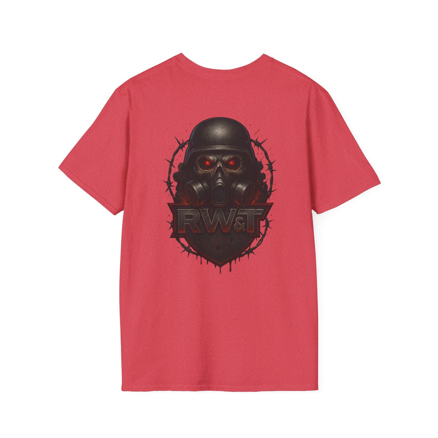 RW&T Apocalypse Skull Tee – Tactical Gas Mask Edition, Graphic Tee, Unisex T-Shirt for Casual Wear, Gift for Gamers, Streetwear, Comfortable Fashion, Statement Shirt