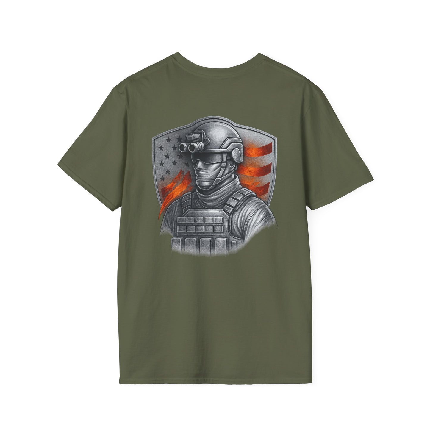 Patriotic Hero T-Shirt - Unisex Softstyle Tee for Veterans, Independence Day, Memorial Day, Gift for Him/Her, Casual Wear, Express [...]
